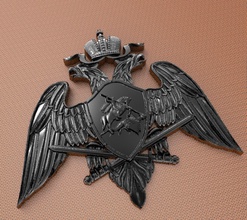 emblem rosgvardiya jewelry national guard eagle swords russian other 3d print model - Mito3D