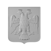 emblema della russia art simbolo tradizionale vecchio guarnizione di tenuta i segni loghi 3d print model - Mito3D