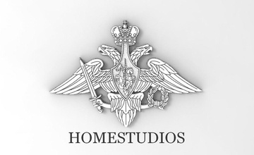 emblema of russo armato forze aquila logo simbolo uccello vigore aria militare esercito gioielleria mvd 3d print model - Mito3D