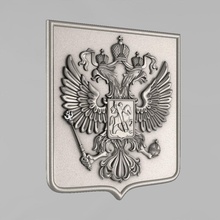 emblem russian federation art russia heraldry other 3d print model - Mito3D