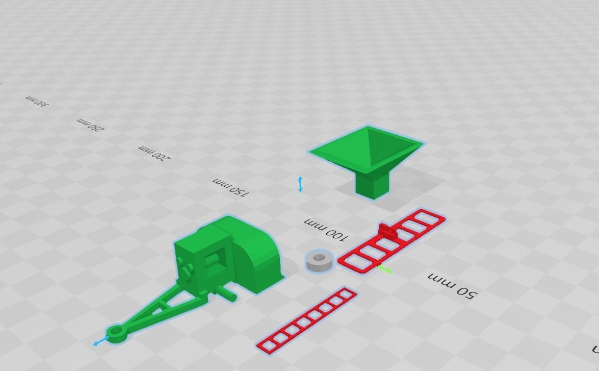 embolsadora 6 pasteles escalar Richiger tolva modelo escala pasatiempo bricolaje diy 3D print model - Mito3D