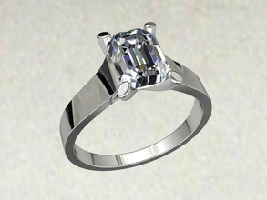 esmeralda do anel hk - cc77 jóias anéis jewelers, revendedor impressão modelos modelo 3d o design industrial outros 3d print model - Mito3D