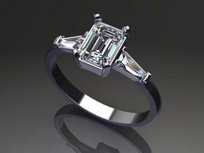 zümrüt incelmek altın mücevher elmas prototip oluşturma 3dprinted tasarım yazdırılabilir baskı takı düğün yüzük moda Aşk parlak lüks nişan yüzükler 3d print model - Mito3D