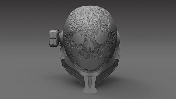 emile helmet 3d printable halo reach costume art skull sculptures 3d print model - Mito3D