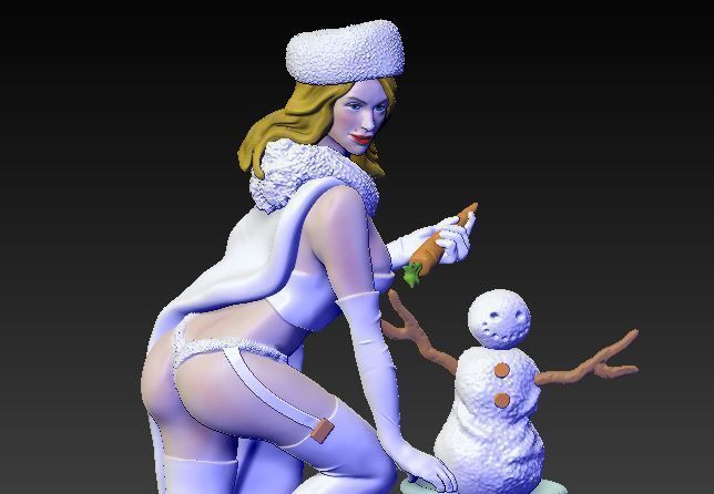 emma gel ventilateur art merveille bande dessinée personnage nswf bonhomme neige héros super glace glacial christma hiver jeux jouets 3D print model - Mito3D