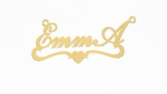 emma pendant ring jewelry gold silver diamond jewellery wedding engagement art love 3d pendants 3d print model - Mito3D