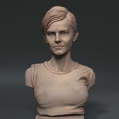 emma watson frau hermine harry töpfer granger figur figuren miniaturen darsteller schauspielerin hollywood modell englisch künstler mädchen büste kunst skulpturen 3d print model - Mito3D