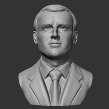 Emmanuel Längezeichen 3d drucken Modell Präsident Kopf Porträt Büste Zahl Gesicht Statue Skulptur Körper Obama Kunst Skulpturen 3d print model - Mito3D
