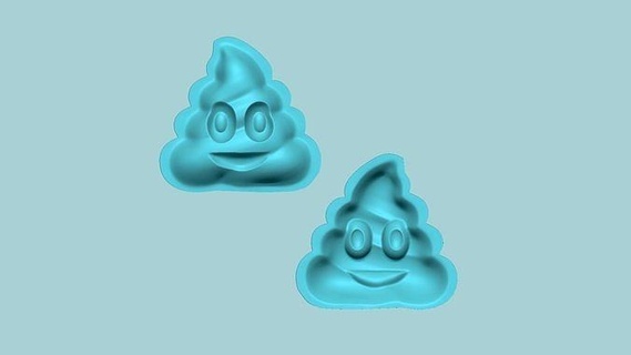 Emoji 15 Poop Formen Anordnung eva Schaum Kunst singt Handwerk Handwerker Schimmel Besondere Emoticon Lächeln reagieren Gesicht 3d print model - Mito3D