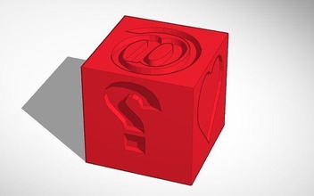 emoji morrer cubo recuar jogo tabuleiro lista jogos brinquedos dados 3d print model - Mito3D