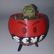 emoji flor maceta naturaleza salud planta cactus hogar casa whatsapp contento decoración 3d print model - Mito3D