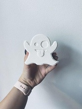 emoji ghost bath bomb mold mould diy beauty spa handmade handcraft hobby hand tools 3d print model - Mito3D