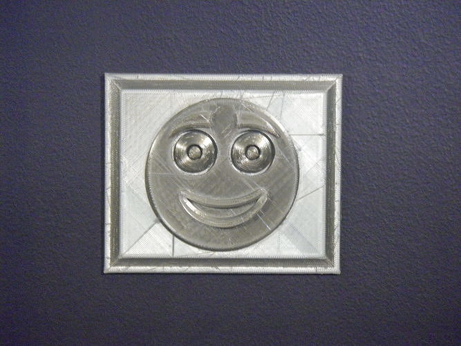 emoji pared Arte sonreír diseño imagen interior mobiliario ilustración sonriente colgando esculturas señales logos 3D print model - Mito3D