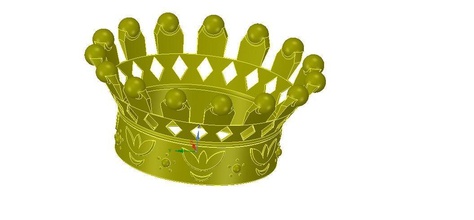 emperor crown 3d printer 3d-print cnc games-toys king royal corona coronet coronal queen ring rings wedding diadem printable human people snowwhite movie cosplay evilqueencrown gift games toys game accessories 3d print model - Mito3D