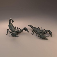 emperador escorpión 3d impresión pre soportado animal criatura insecto veneno arácnido miniatura mini figura figurilla escultura arte esculturas 3d print model - Mito3D