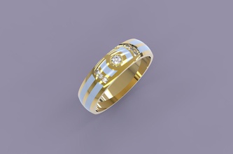 enamel ring jewelry gold silver gem jewel brilliant fashion diamond bracelet beauty ruby rings bangle diamant apparel brillant droplight sapphire earring 3d print model - Mito3D