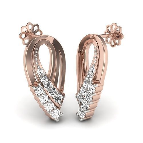 rodear diamante arete joya joyería plata pendientes moda oro brillante belleza anillo libra esterlina pulsera zafiro 3D print model - Mito3D