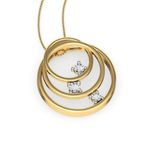 rodear colgante la joyería arete el de regalo oro anillo plata diamante gem joya imprimible pulsera engagem compromiso sterling collar colgantes 3d print model - Mito3D