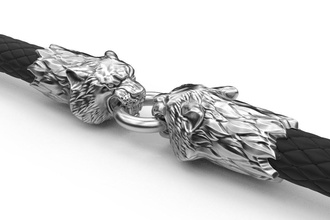 pezzi di fine bracciali tigre gioielli argento stampabile la sterlina vintag gioiello oro moda bellezza animali cad 3d print model - Mito3D