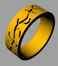 sans fin anneau bijoux de l'anneau or dimaond d'argent les anneaux 3d print model - Mito3D