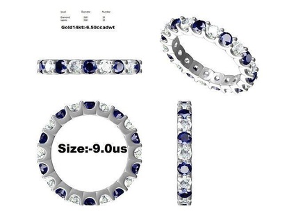 engagement bandes bague bijoux imprimable diamant mariage sterling mode beauté solitaire or anneaux 3d print model - Mito3D