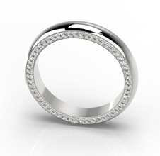 el compromiso clásico anillo de 10 tamaños la joyería imprimible moda engagem oro diseño boda cad diamante gem brillante estilo neoclásico diamant joya esmeralda los anillos 3d print model - Mito3D