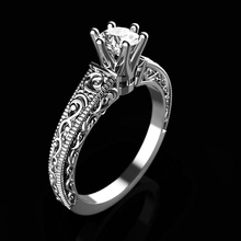 engagement diamond ring jewelry precious luxury printable jewel shining accessory fashion engagem brilliant platinum carat rings 3d print model - Mito3D