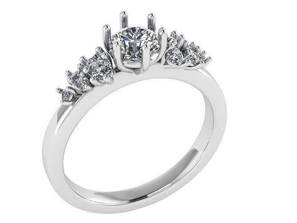 Fidanzamento diamante squillare 1138 oro spianare gioielleria argento produzione moda design gemma stampabile sterlina braccialetto cubano orecchino collana pendente anelli 3d print model - Mito3D