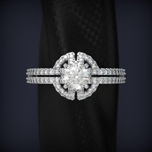 engagement diamant ring schmuck 3d drucken modell druckbar silber gold hochzeit platin elegant brillant leuchtenden mode schönheit juwel zubehörteil luxus wertvoll ringe 3d print model - Mito3D