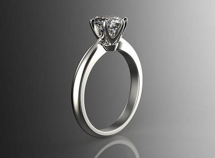 engagement diamond ring set 0068 v1 wedding gold silver platinum emgagement rings printable jewelry luxury model print ready gem jewellery 3d prototyping fashion jewel 3d print model - Mito3D