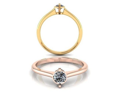engagement dimond ring jewelry rings gold diamond silver jewellery jewel wedding gem platinum fashion band punasarraj 3d print model - Mito3D
