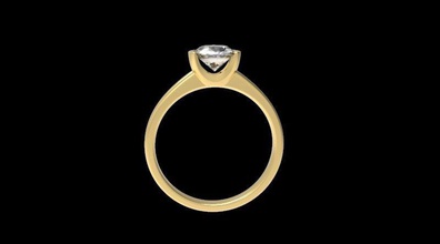engagement gold ring jewelry diamond gem jewel jewellery wedding brilliant fashion engagem beauty engagenet engagementring brillant rings 3d print model - Mito3D