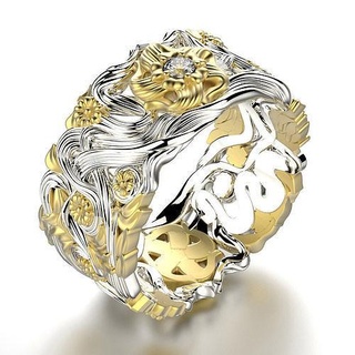 Engagement Schmuck Gold Hochzeit Ring 0118 einstellen Größen 3dm stl Mode Juwel Design Luxus Frauen weiblich 3d Modell druckbar Vorschlag Ringe 3d print model - Mito3D
