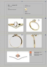 engagement marquiz ring modell design mode vorlage schmuck ringe 3d print model - Mito3D