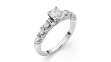 la participación maya cojín de corte del anillo impresión 3d modelo joyería brillante el clásico engagem compromiso gem oro imprimible los anillos ronda plata sterling vintag diamante platino 3d print model - Mito3D