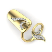 engagement hommes bague bijoux bande mariage or diamant anneaux masse collection solitaire femmes couple silhouette contour imprimable 3d print model - Mito3D