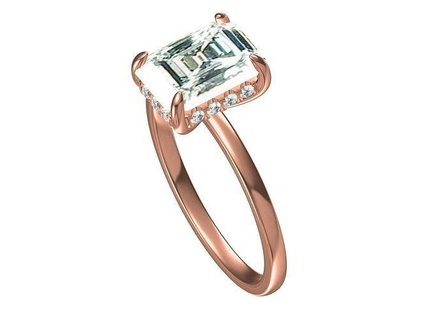 compromiso ring 06 joyería joya anillo anillos plata diamante Boda brillante platino Moda oro belleza 3d print model - Mito3D