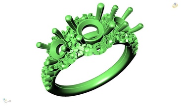 anello di fidanzamento-13 gioielli 3dmodels 3dmfiles cadfiles goldiamondring diamondring weddingring engagementring fatti a mano commessa anelli 3d print model - Mito3D