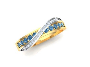 engagement bague bijoux or gemme argent imprimable brillant bijou diamant mode beauté platine rubis bracelet anneaux 3d print model - Mito3D