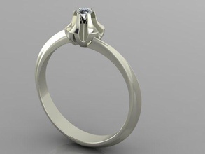 engagement ring gold golden woman gem diamond prototyping 3dprinted design printable printing jewel jewellry wedding fashion love girl spring jewelry rings 3d print model - Mito3D