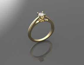 anel de noivado jóias brinco luxo a moda brilhando prata ouro gem pedra preciosa diamante pulseira pingente brilhantes jóia sterling o engajamento beleza 3dprinting anéis 3d print model - Mito3D
