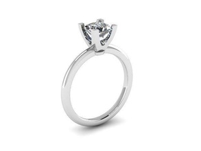 fidanzamento squillare diamante d'oro argento gioielleria anelli 3d print model - Mito3D