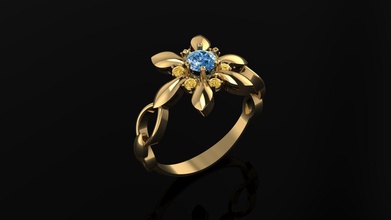 engagement ring Schmuck gold Ringe Juwel stl rhino 3dgold bedruckbar ist Mode glänzend cnc 14k 18k diamond 3d print model - Mito3D