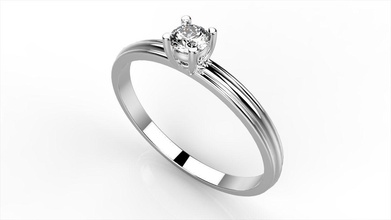 anillo de compromiso los anillos la joyería 3d print model - Mito3D