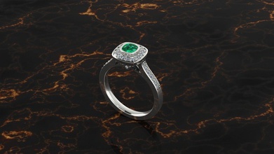 Engagement Ring Schmuck Gold Diamant Ringe 3d print model - Mito3D