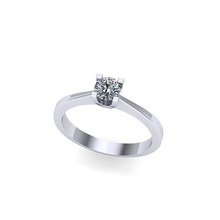 fidanzamento squillare diamante oro moda argento nozze solitario brillante gioielleria anelli bianca 3d print model - Mito3D