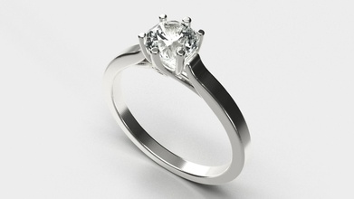 engagement ring platin hochzeit schmuck luxus ehe liebe leuchtenden romantik silber gold druckbar diamant sterling juwel amor 3d print model - Mito3D