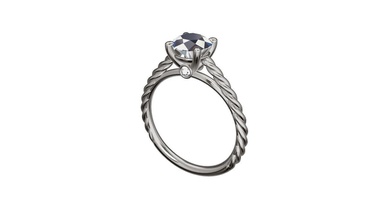 compromiso anillo joyería joya oro diseño imprimible anillos 3d print model - Mito3D