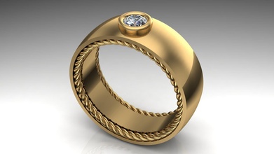 engagement ring wedding diamond silver jewel jewelry gem brilliant gold fashion beauty diamant brillant printable luxtury rings 3d print model - Mito3D