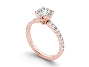 engagement ring jewelry platinum luxury gold wedding printable fashion white diamond romance rings 3d print model - Mito3D
